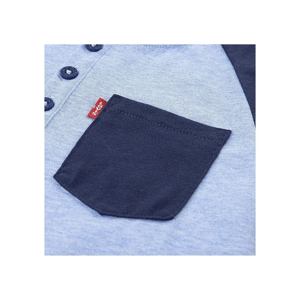 Levi's Kids Boys Blue Raglan Henley Shirt and Cargo Shorts Set Size‎ 3T /#2686